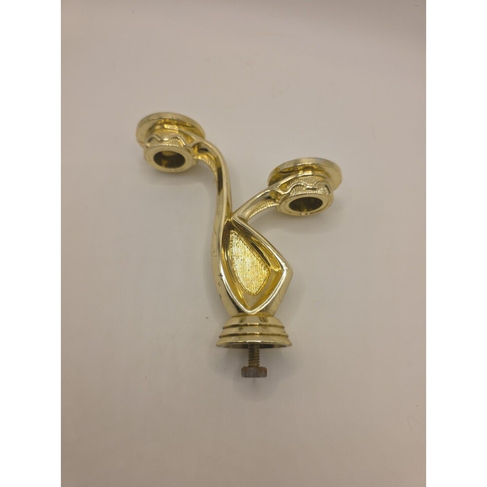 6" Modern Looking Gold Plastic Trophy/Topper Riser hold two awards or small cand